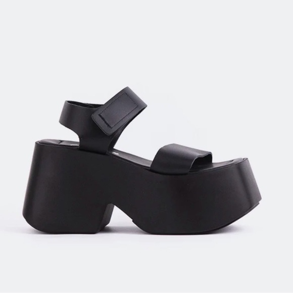 L'intervalle Leather Platform Sandals s7.5 - Picture 2 of 7